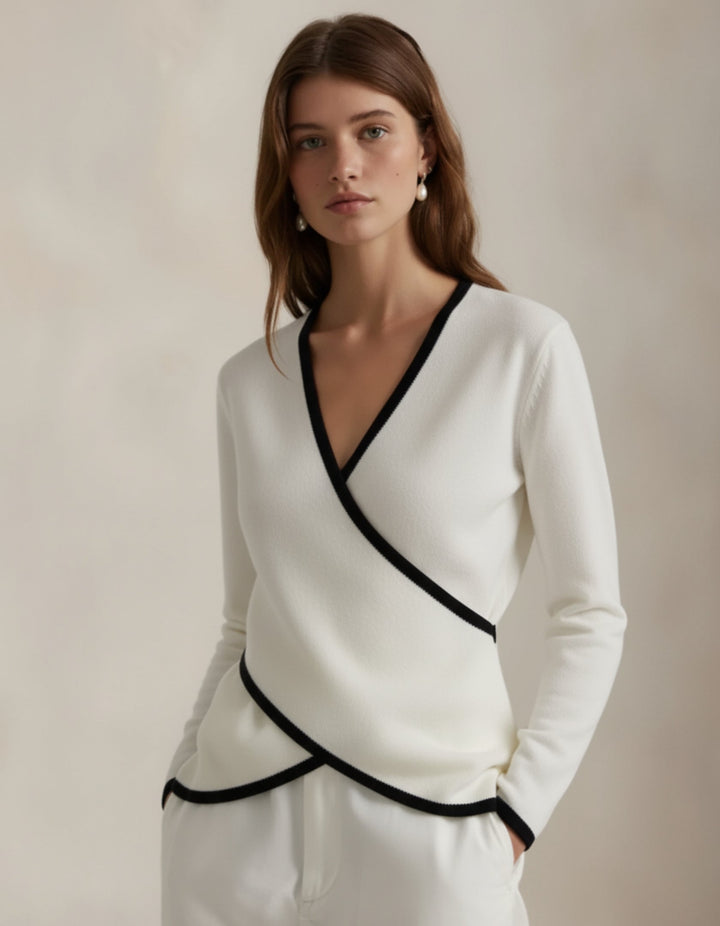 Pull Croisé Élégance - MAZZARO