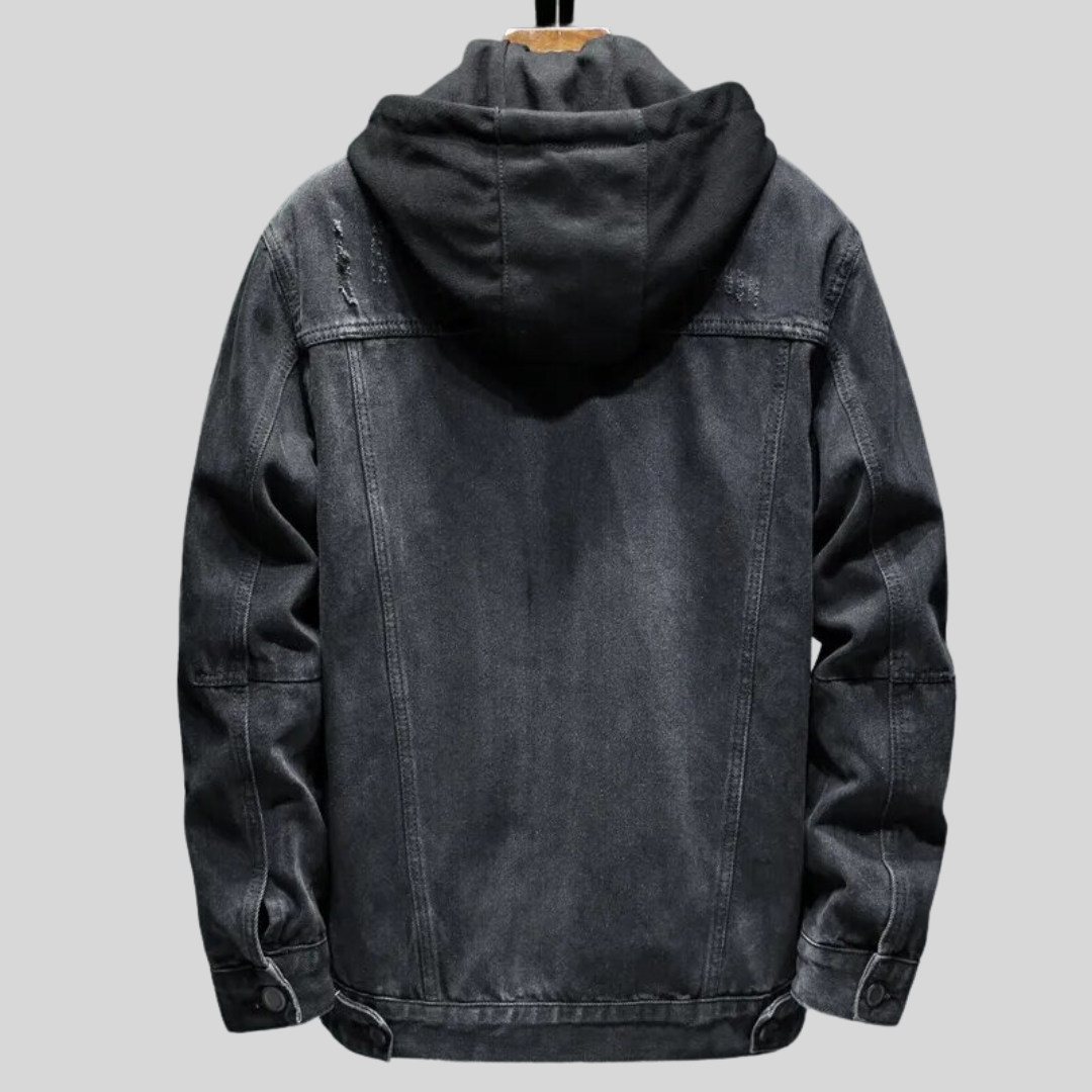 DANTE - Veste Denim Matelassée - MAZZARO