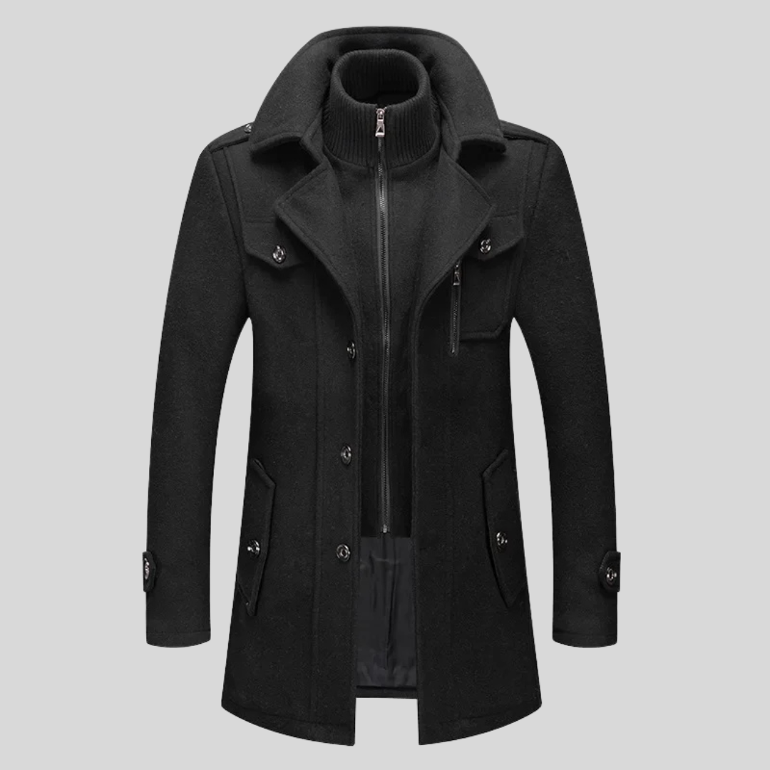 CANALI – Manteau en laine vierge - MAZZARO