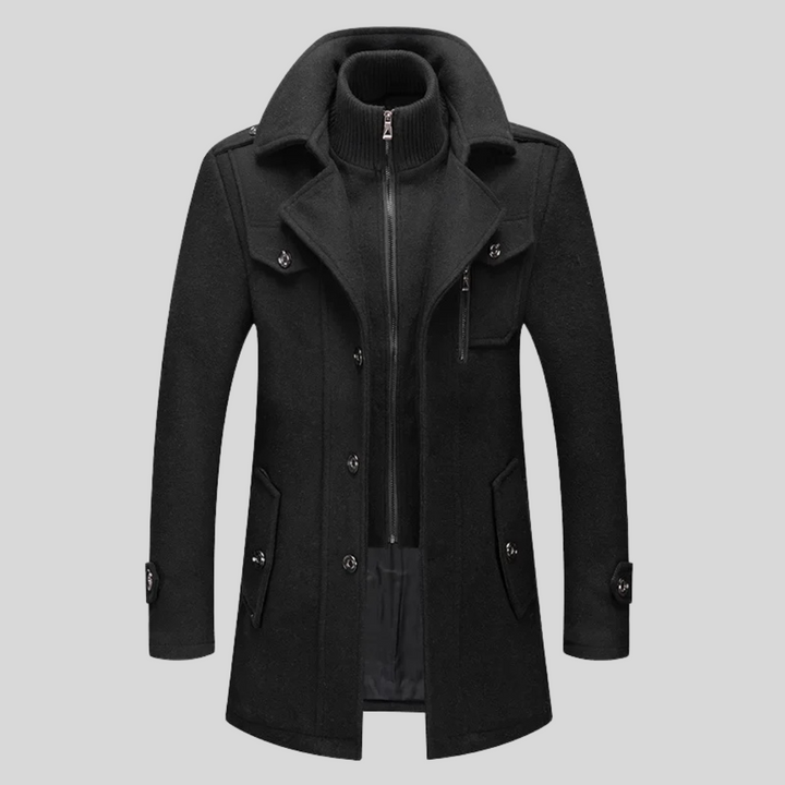 CANALI – Manteau en laine vierge - MAZZARO