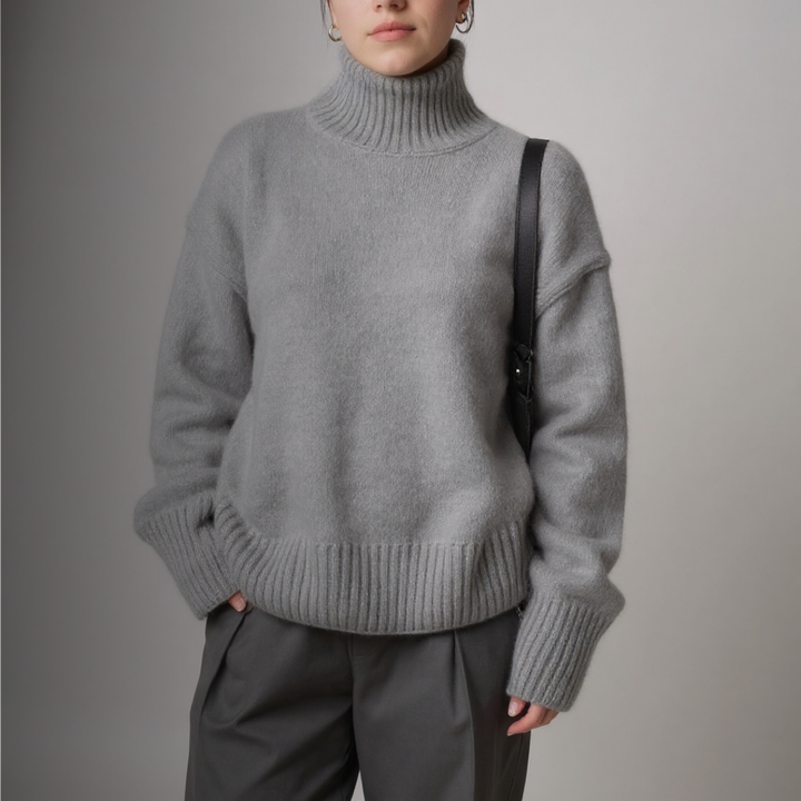 Ligne Cachemire – Pull à Col Roulé - MAZZARO