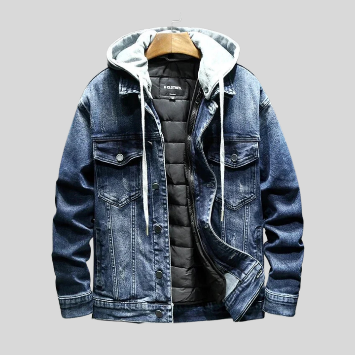 DANTE - Veste Denim Matelassée - MAZZARO