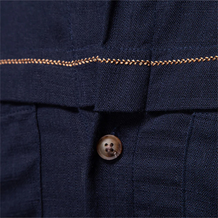 Enzo Vallini – Chemise en lin casual - MAZZARO