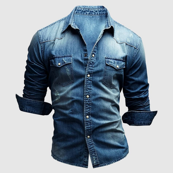 Valerio – Chemise en denim rétro - MAZZARO