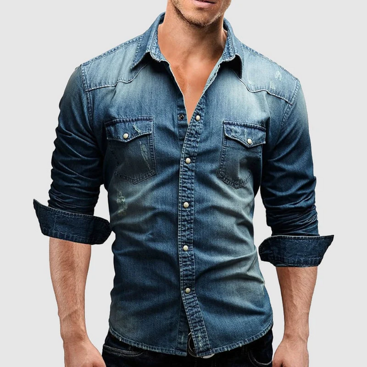 Valerio – Chemise en denim rétro - MAZZARO