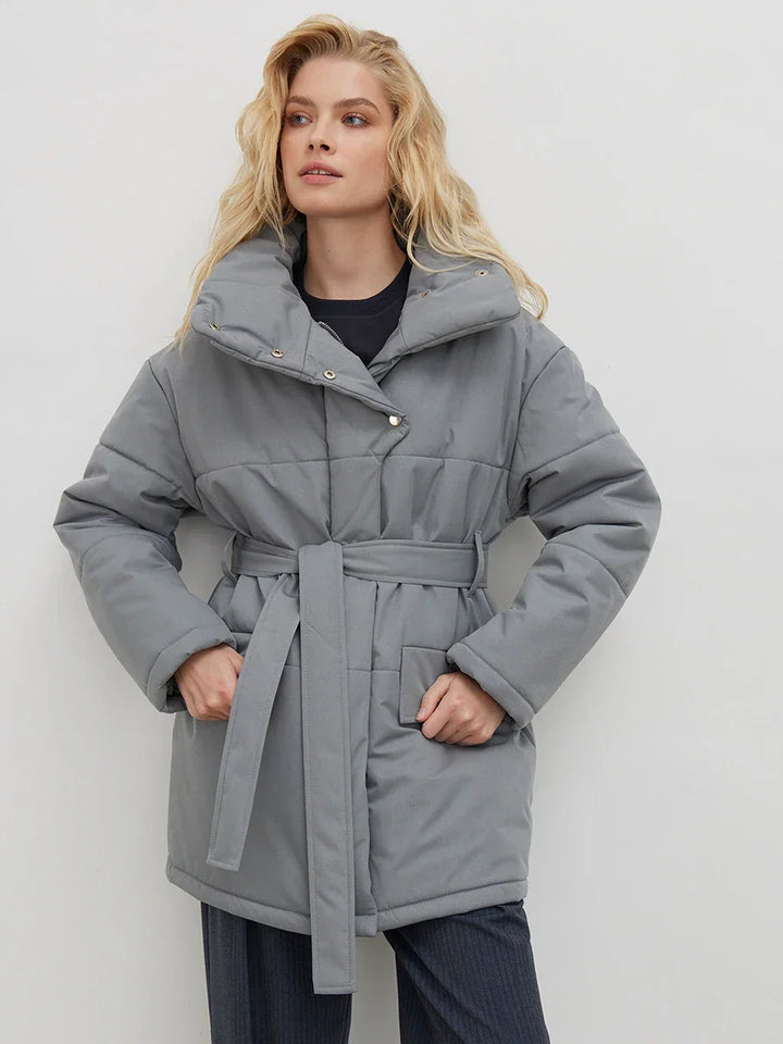 Élodie – Parka d’hiver ceinturée - MAZZARO