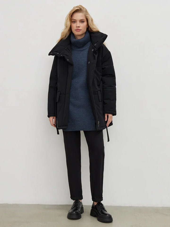 Élodie – Parka d’hiver ceinturée - MAZZARO