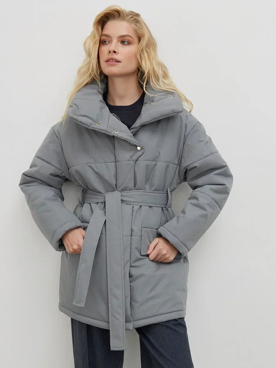 Élodie – Parka d’hiver ceinturée - MAZZARO