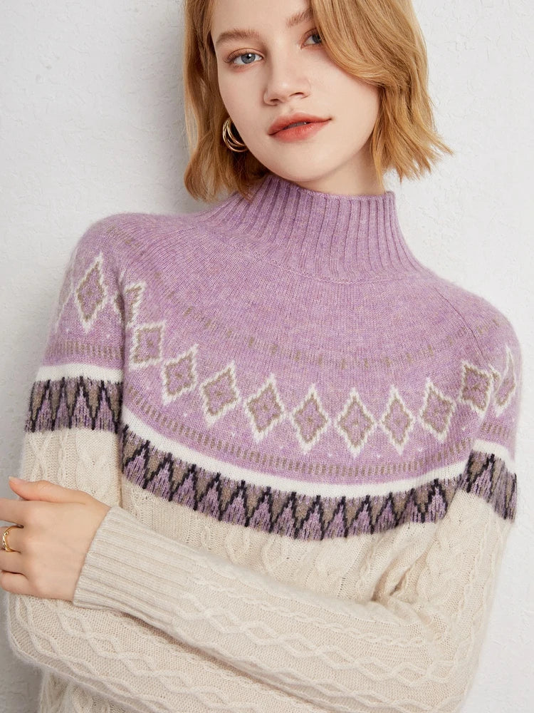 Maglione Northshore Jacquard Nordico - MAZZARO